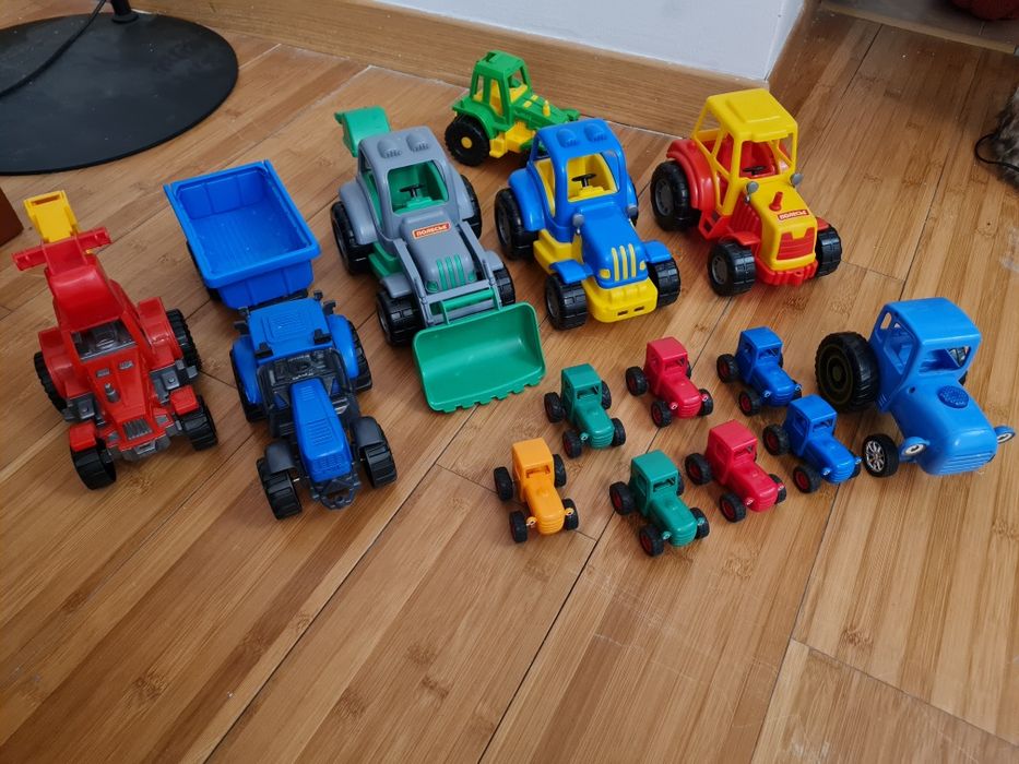 Игрушки полесье трактор бульдозер прицеп