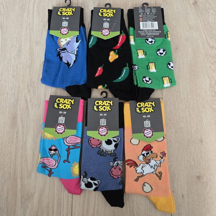 Дамски и мъжки чорапи CRAZY SOX