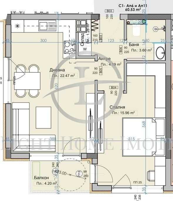 Продава се Двустаен апартамент в с. Марково, Област Пловдив - 68 кв.м за 630 €/кв.м - Снимка #8
