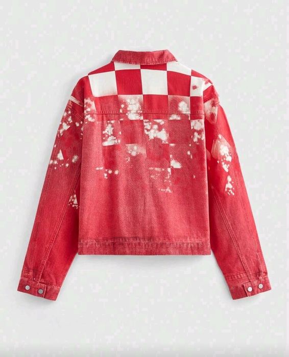 Ново мъжко карго дънково яке риза Street Style изтъркано  деним памук