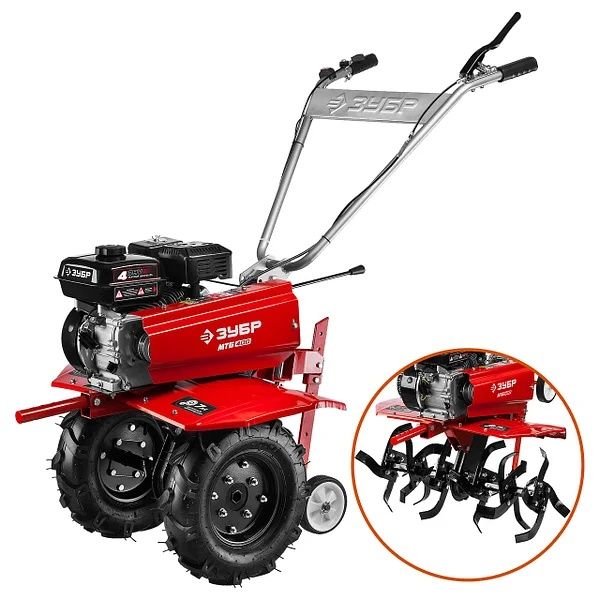 Вспашка земли мотоблоком