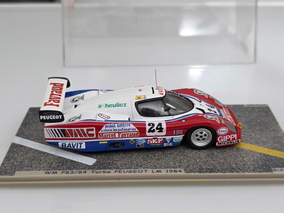 Macheta Auto 1/43 Bizzare By Spark WM P83/84 Turbo Peugeot LM 1984 ...