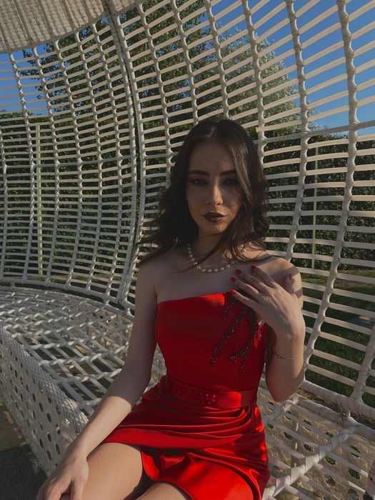 Rochie de gală roșie – mărimea XXS