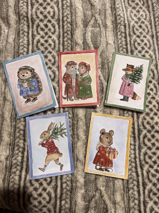 Ръчно рисувани картички