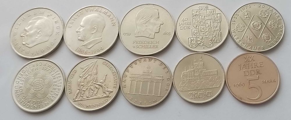 Юбилейные монеты Евросоюза, США, Мексики.