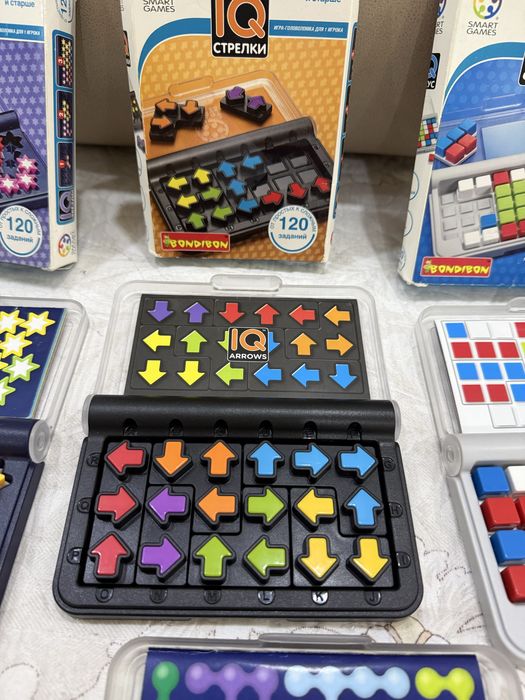 Развивающийе игры для детей SmartGames :IQ Focus, IQ Stars , IQ Arrows