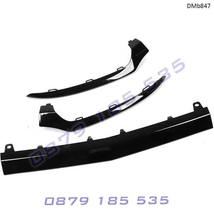 Тунинг хром лайсни за спойлер предна броня Mercedes C-Class W205 AMG