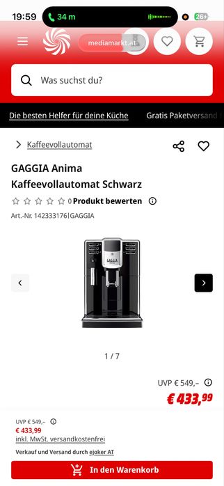 Expresor / Aparat de cafea Gaggia Anima (Saeco)