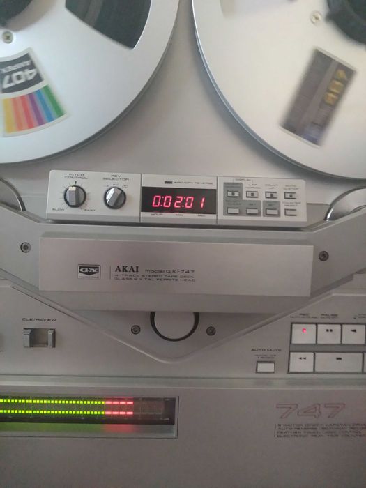 AKAI GX 747 /Magnetofon /6-Head 5-Motor Cu Role si Adaptoare