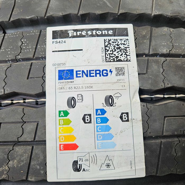 2 Нови предни гуми 385/65R22.5 Firestone FS424 160K 158L made in Spain