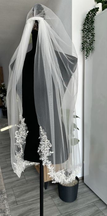 Voal ivory/bej scurt