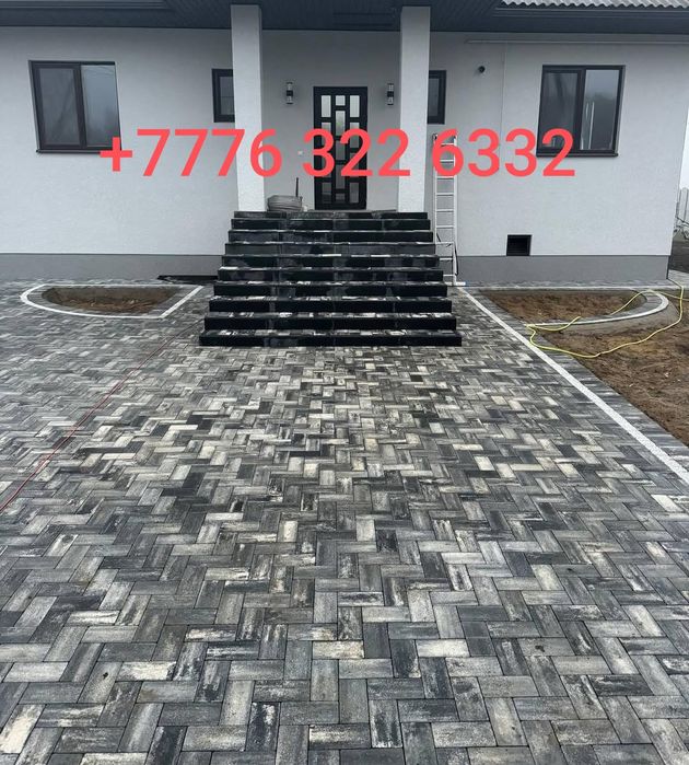 Тротуарная плитка "кирпичик"