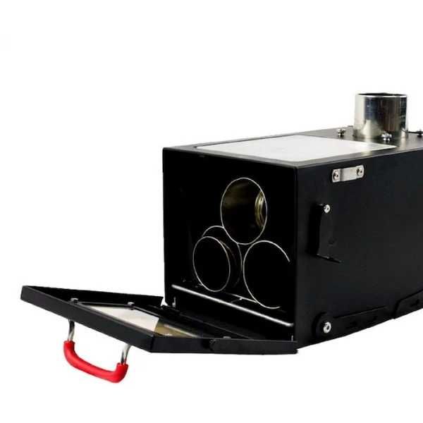 Soba pe lemne pliabila,usor de transportat din otel laminat 6000W,nouă