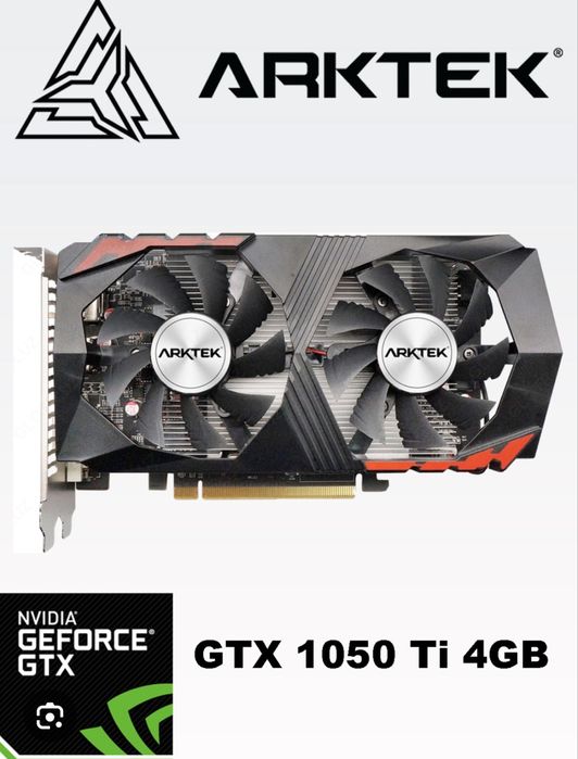 Продам видеокарту Arktek Geforce GTX 1050 Ti 4 GB 128 bit GDDR5