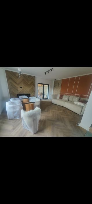 Set masa lemn masiv cu 6 scaune Atelier September