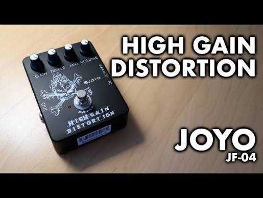 Pedală efect chitară JOYO JF-04 High Gain Distortion – High Gain / Metal / Crunch - GARANTIE 1 AN