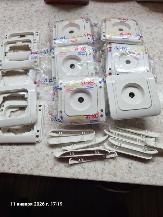 Розетки, выключатели, розетки RJ45, для TV, SAT, рамки