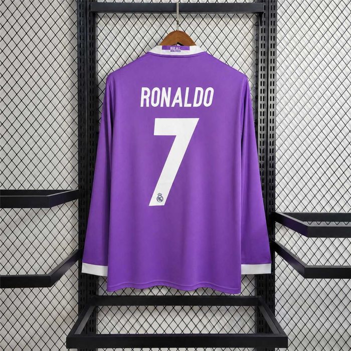 Tricou cu Mânecă Lungă Third Kit 16/17 Retro - Ronaldo 7 Fan Version