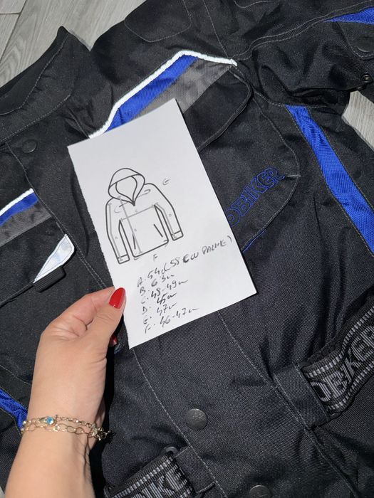 Geaca moto probiker măsura S