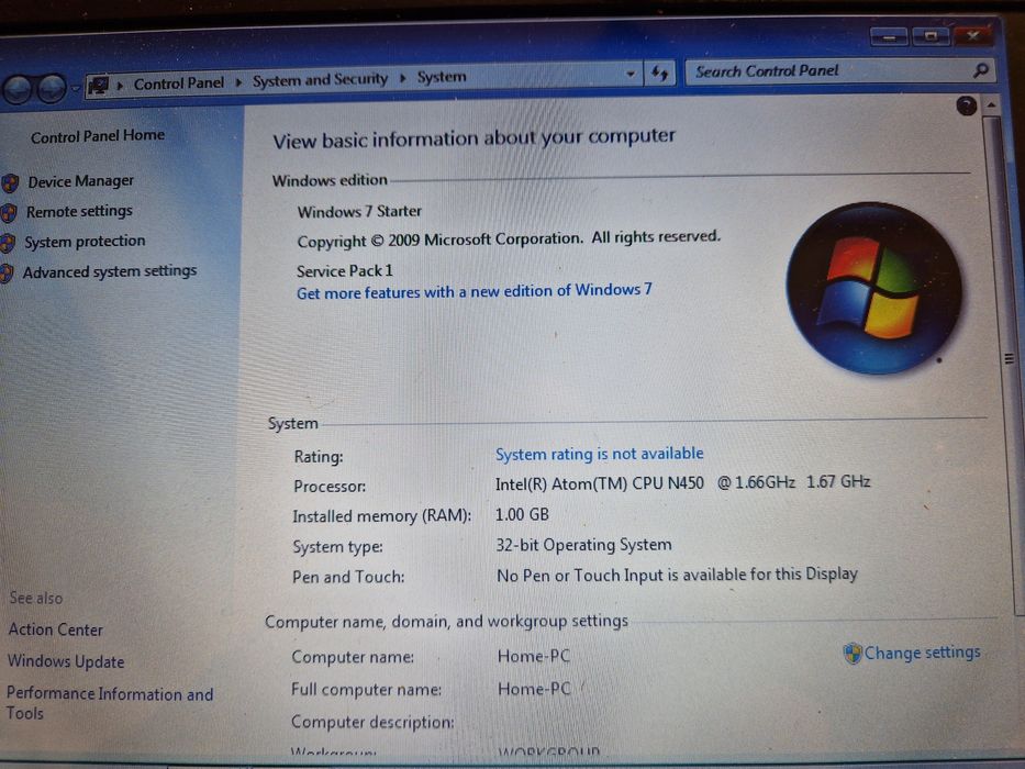 Mini laptop (MSI U135)