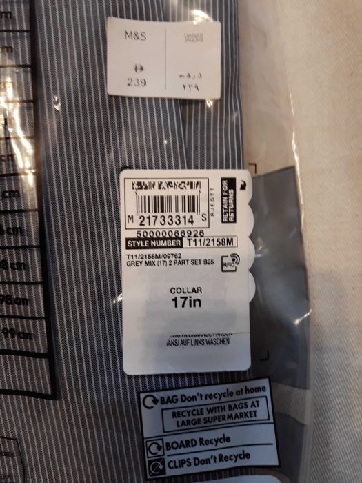 Рубашки Marks & Spencer размер XL (17) REGULAR FIT