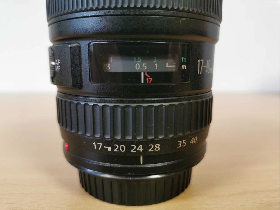 Обектив CANON EF 17- 40mm f/4l USM за Canon EOS фотоапарати. С фактура