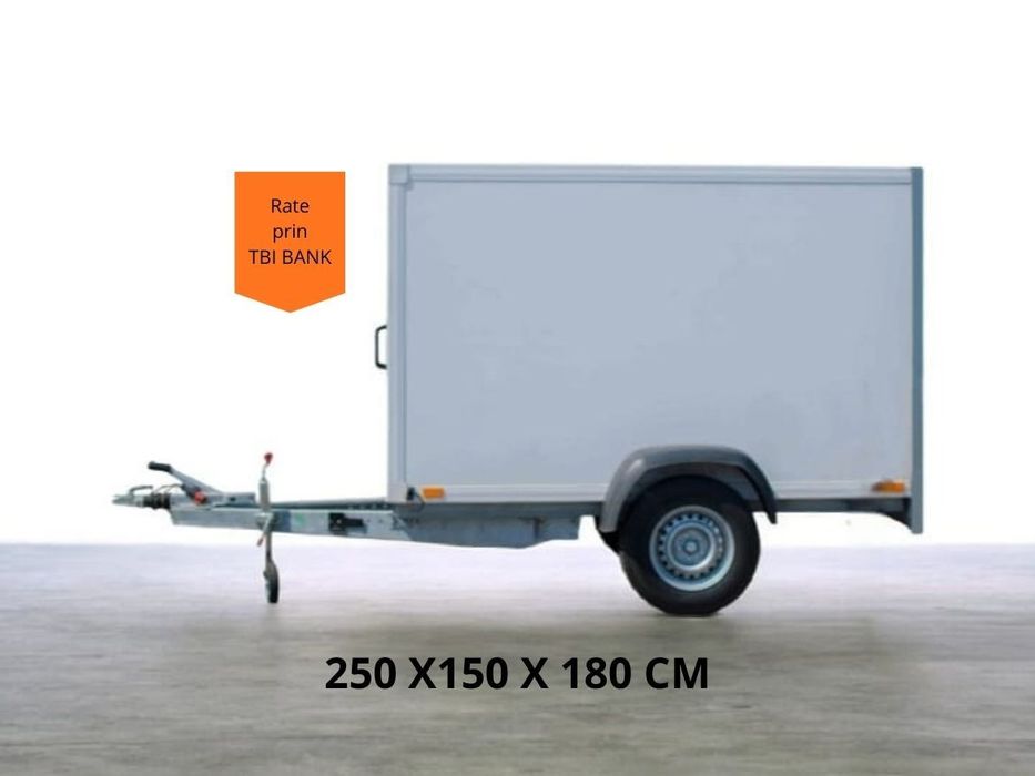 REPO Remorca Furgon Box Trailer 250x150x180 cm
