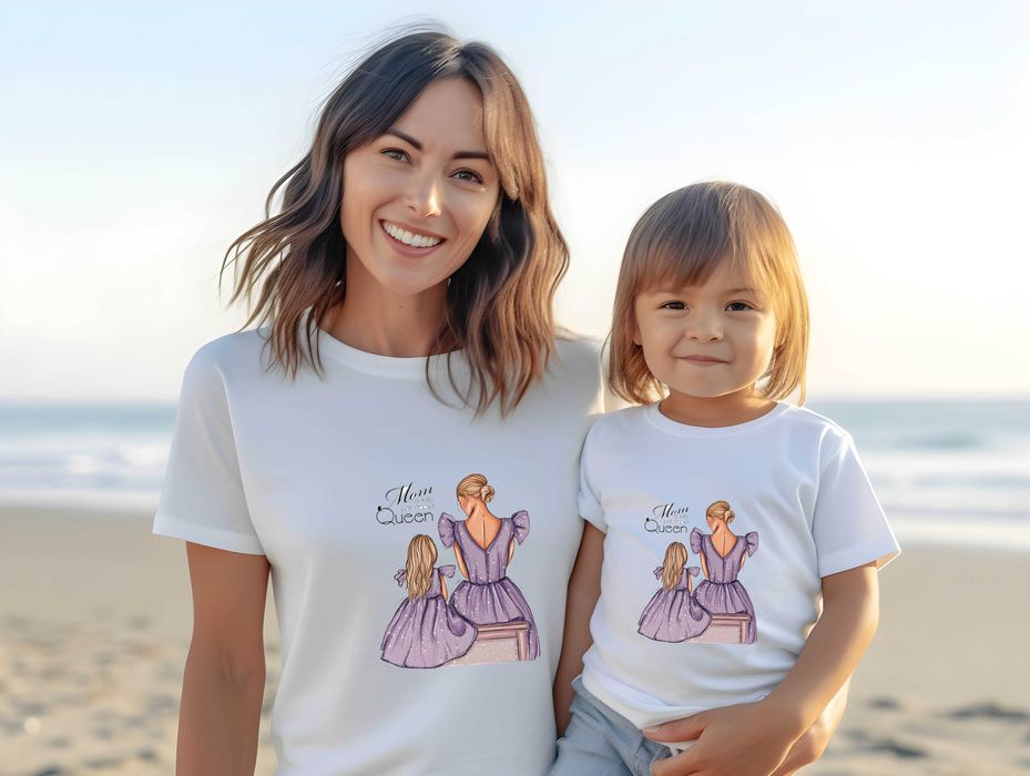 Еднакви тениски Мама и Аз