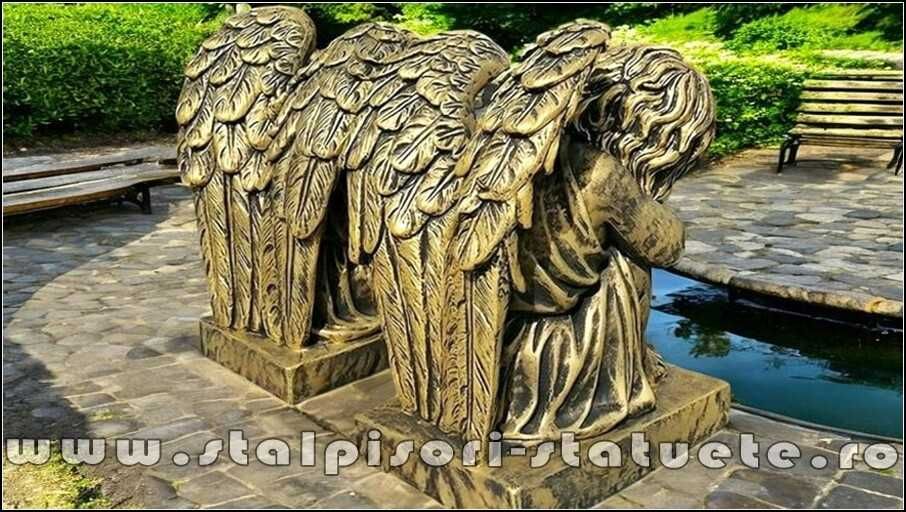 Set îngerași adormiți, auriu antichizat, model S76.