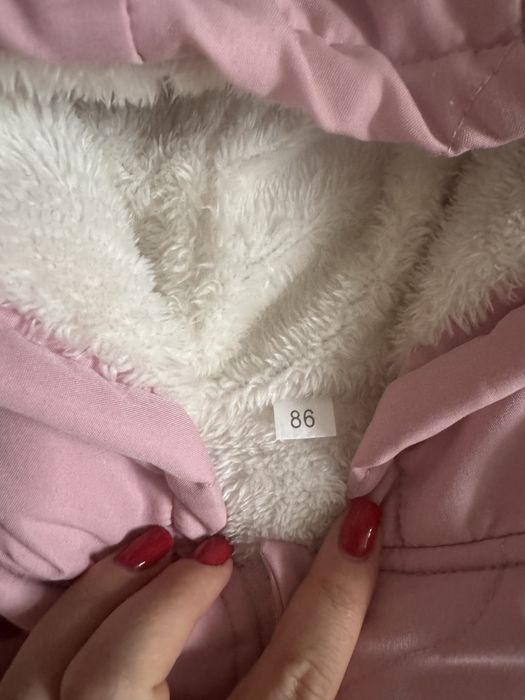 Детский теплый комбинезон на девочку. Размер 86