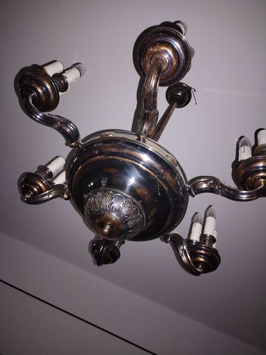 Candelabru interbelic, foarte mare, 18 becuri