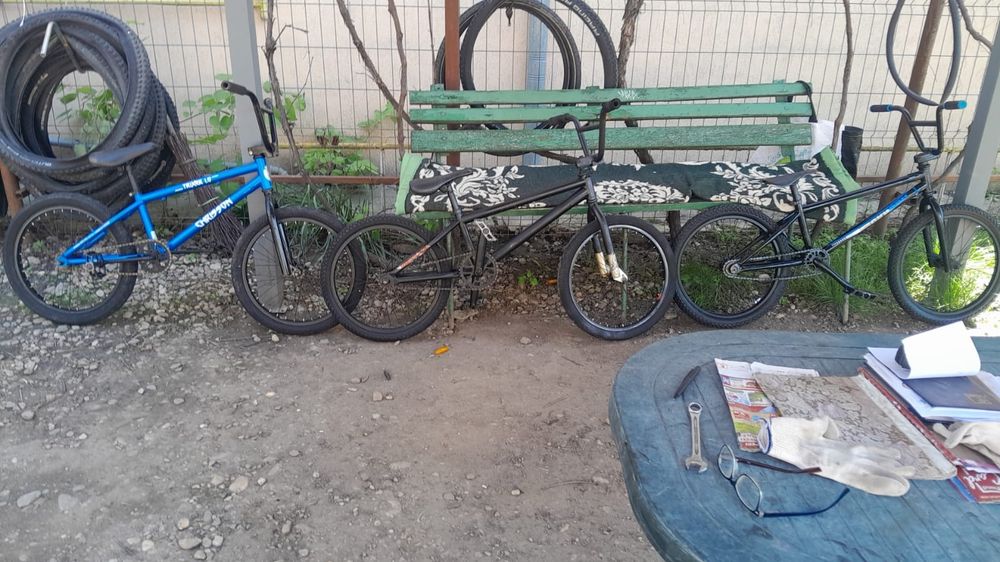 Set bicicleta bmx 20 inchi, echipare originala