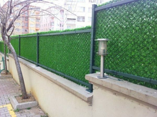 Искусственый газон цветы  кусты для заборов огрождения озеленение стен