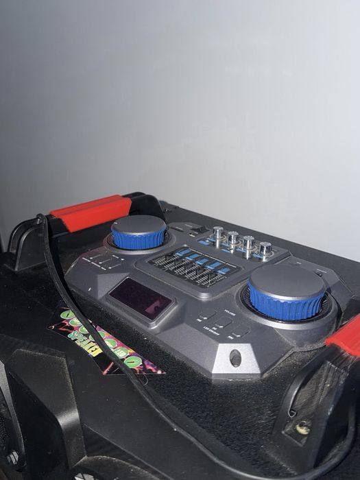 Boxă activă portabilă tip trolley, Bluetooth, dublu woofer