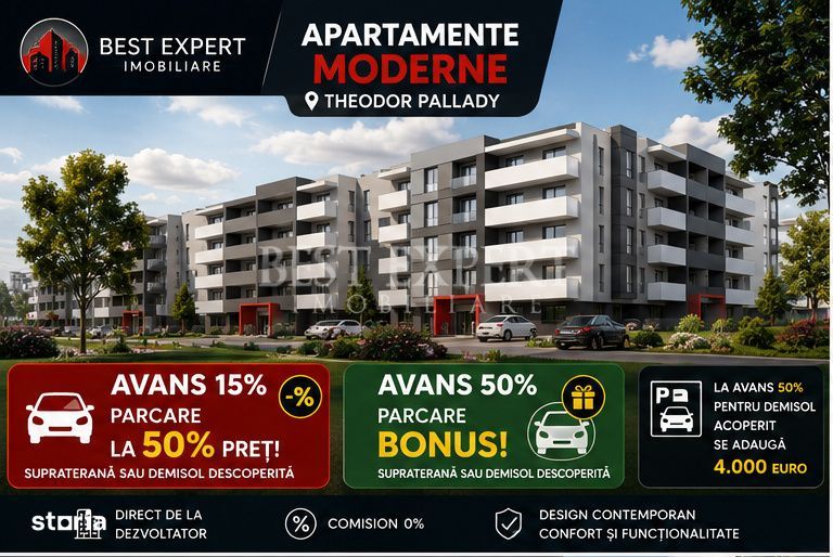 3 Camere in Pallady | Incalzire in Pardoseala | Parcare -50% la Avans — fotografia 3