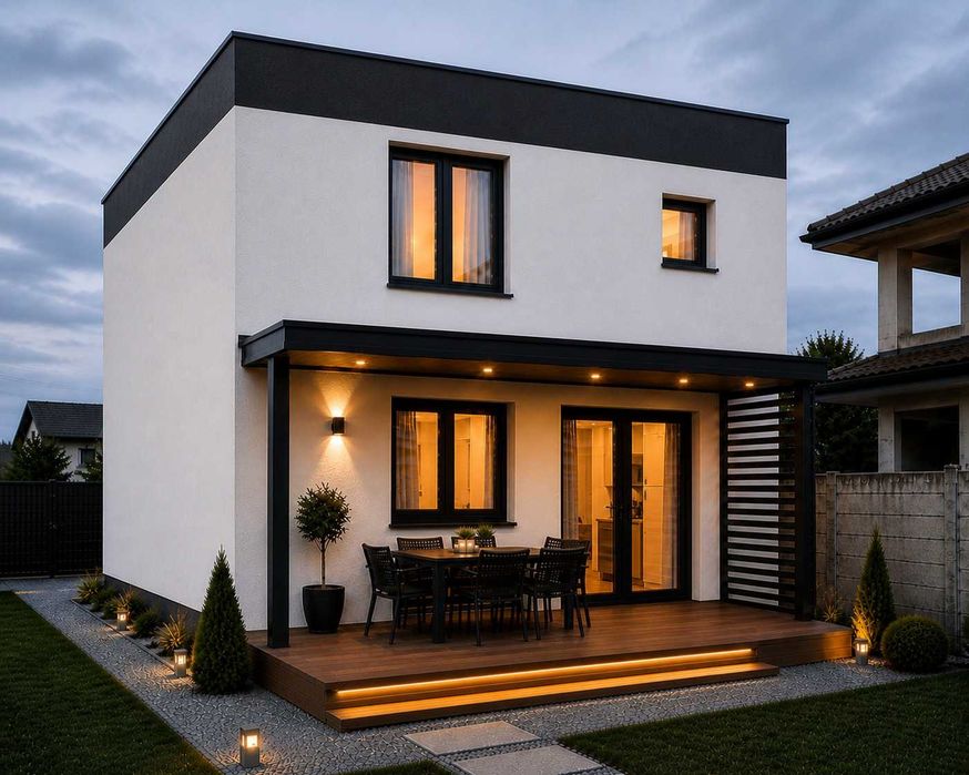 Casa P+1E - Cumpăna 164mp + terasa - predare alb