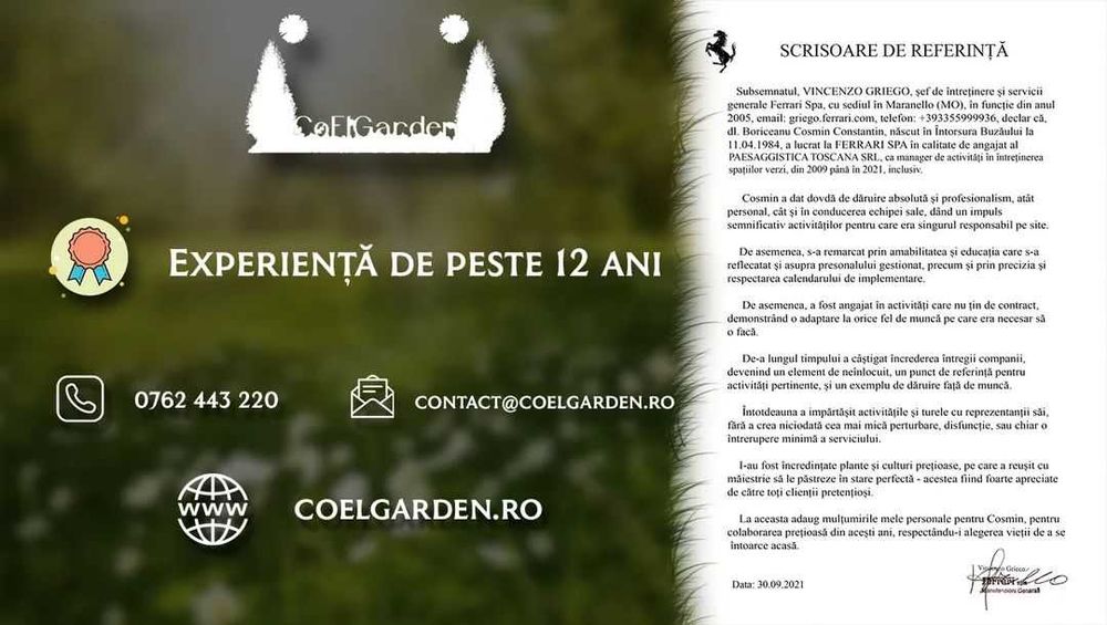 Amenajări și întreținerea spatiilor verzii.  Șanțuri fundați..etc