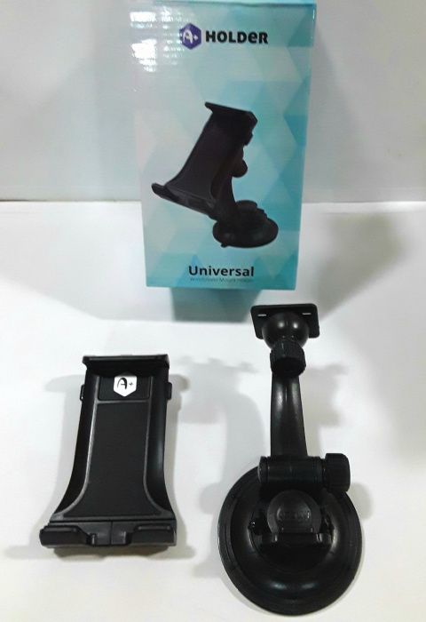 SUPORT 7"-10,1"pentru TABLETA sau TELEFON cu fixare pe parbriz - NOU