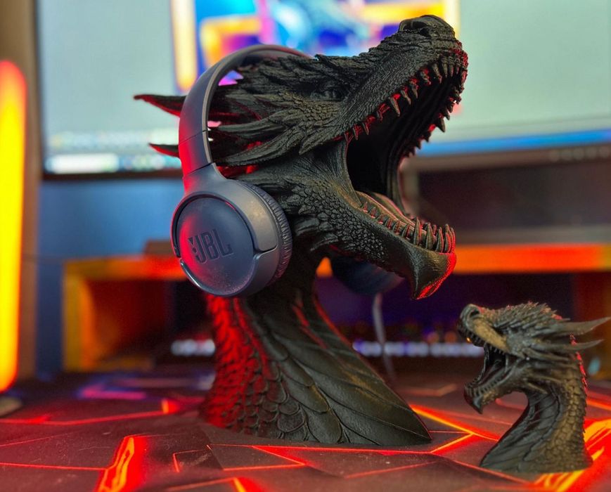 Suport de casti in forma de dragon Unicat Cadou