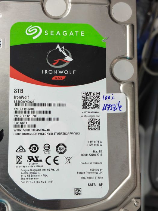 Hardisk Iron Wolf 8TB 7200rpm