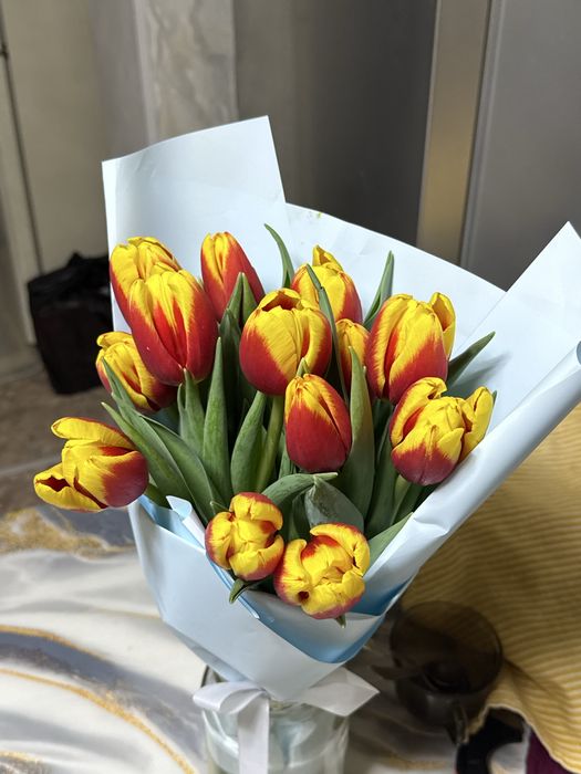 Продам свежий букет тюльпанов