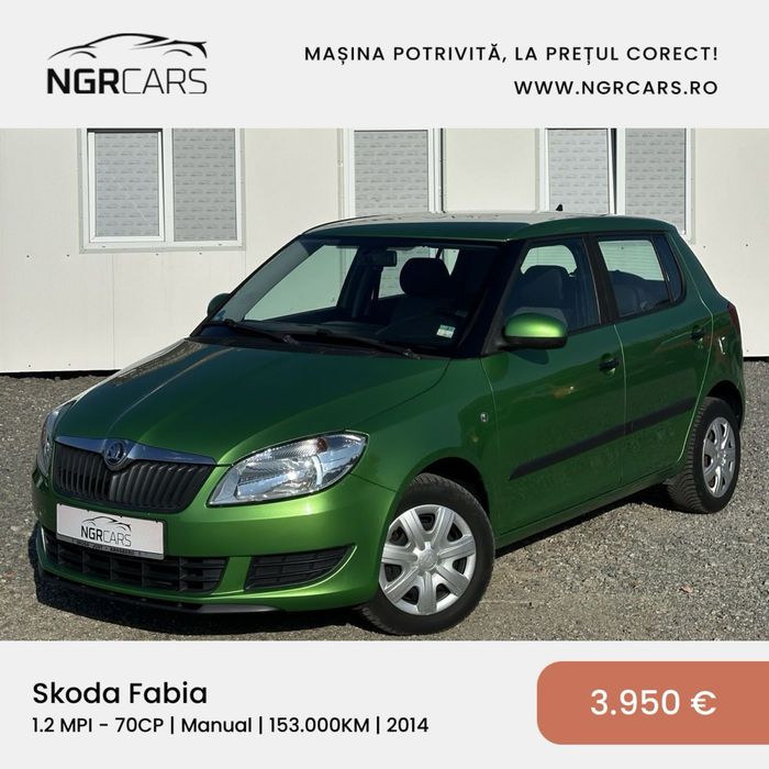 Skoda Fabia 2014 Manual 1.2 MPI 153.000KM | RATE / TRANSPORT / NUMERE