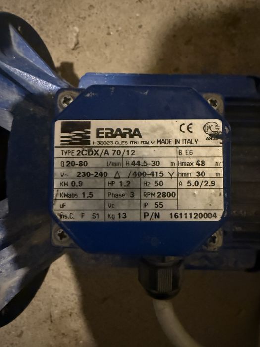 Statie pompare apa Ebara