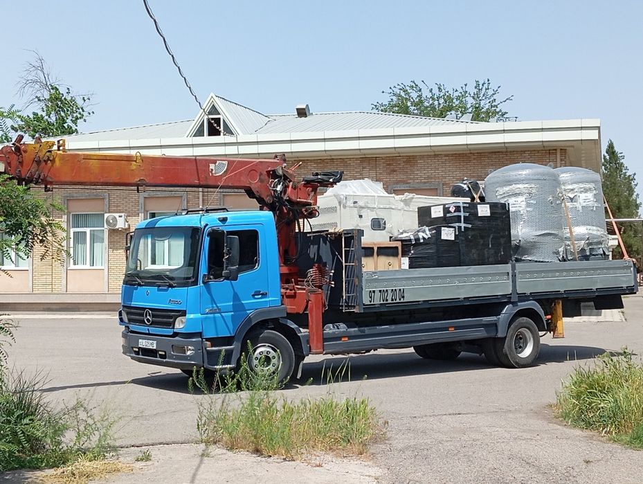 Manipulyator xizmati kran 7 tonna, mashina 10 tonna