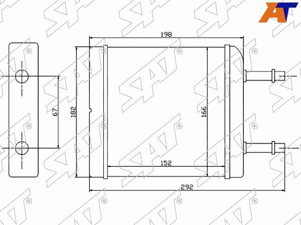 Радиатор отопителя салона Daewoo Matiz