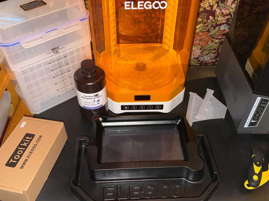 Elegoo Saturn 4 Ultra + Mercury Plus V3.0 + accesorii