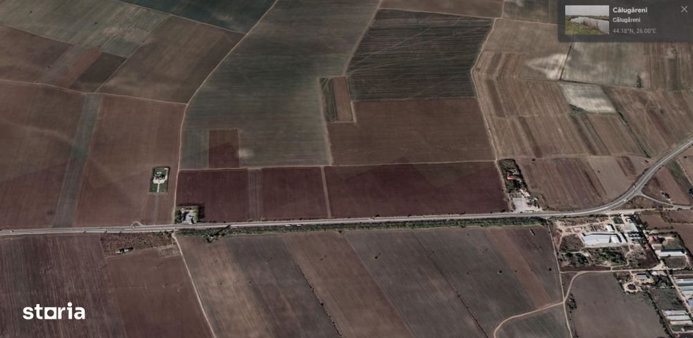 Teren agricol 5 Ha, deschidere 144m, Calugareni,Giurgiu 7 euro/mp+TVA