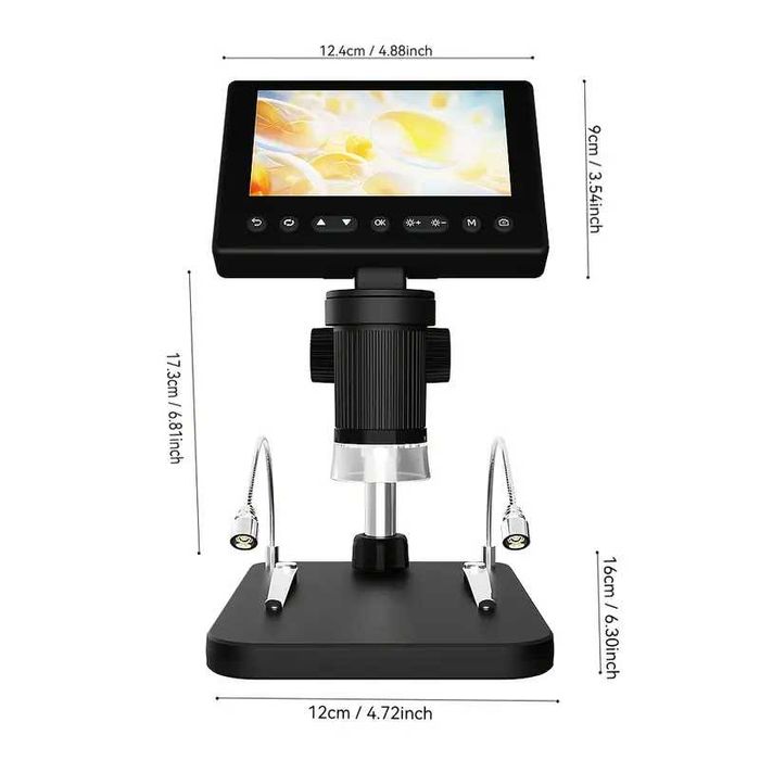 Цифров микроскоп 4.5 Inch дисплей електронен микроскоп електроника