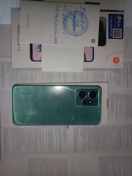 Redmi Note 12 256gb mint green