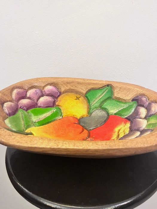 Fructiera , centru de masa , platou rustic figurina bibelou vechi  bibelouri ieftin